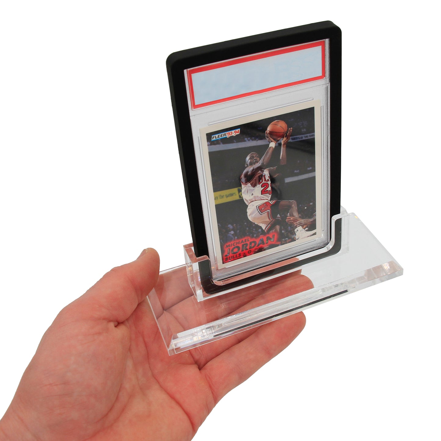 Professional Graded Card Display Compatible With PSA BGS SGC CGC Graded Cards, Three Pack of Premium Graded Card Holder Stands With Base
