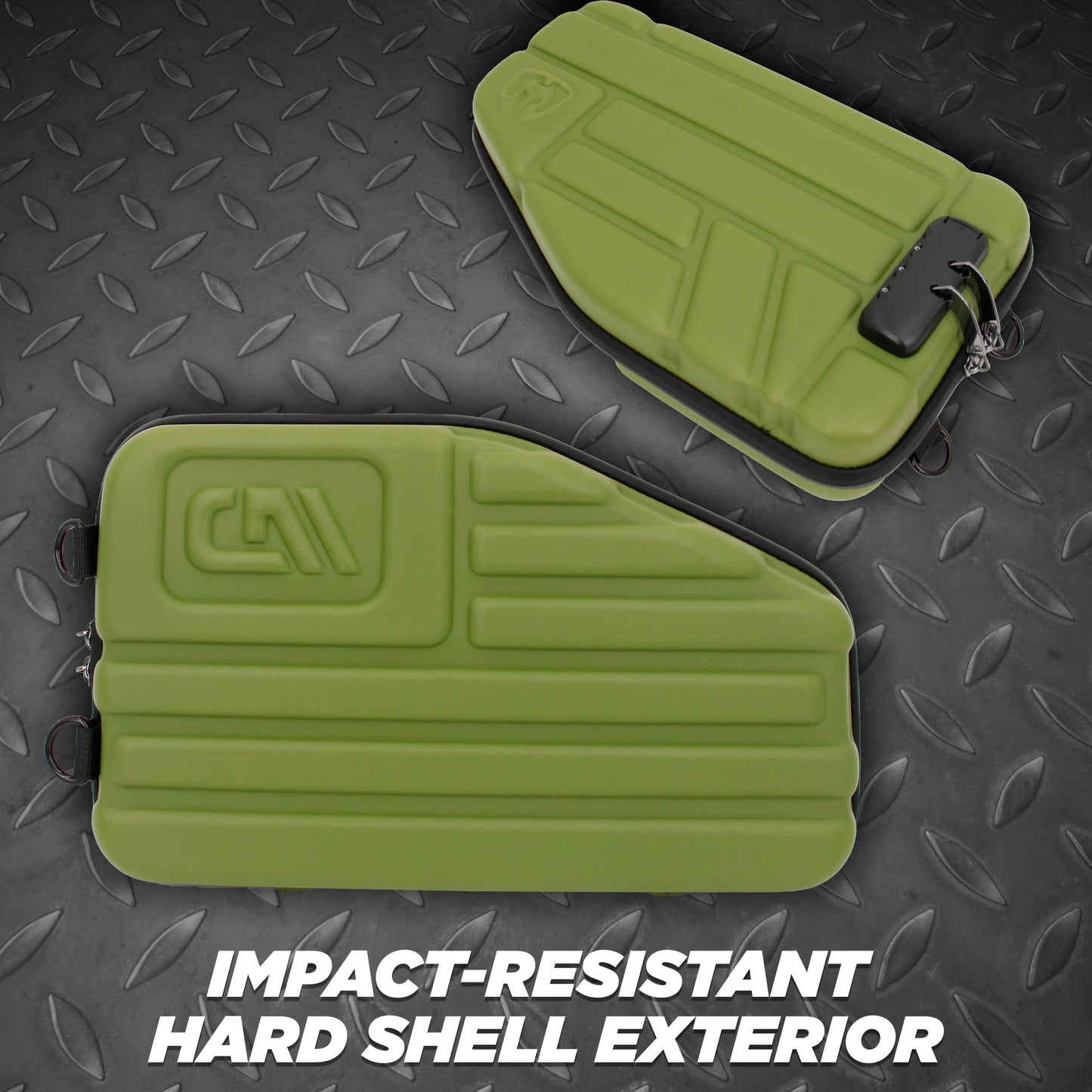 Locking Pistol Case Fits Small to Large 9mm Pistols with Room For Extra Clips and Attachments - Premium Handgun Case with Lock Zippers