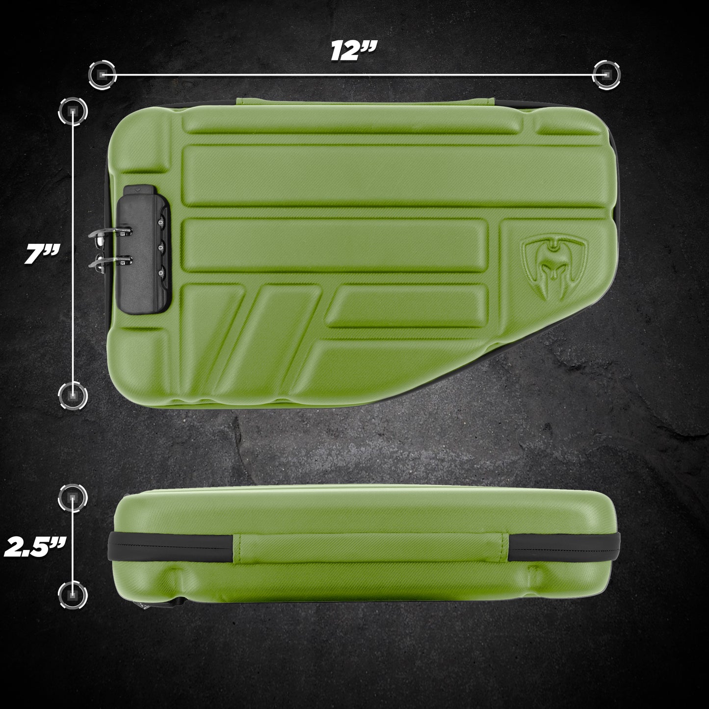 Locking Pistol Case Fits Small to Large 9mm Pistols with Room For Extra Clips and Attachments - Premium Handgun Case with Lock Zippers