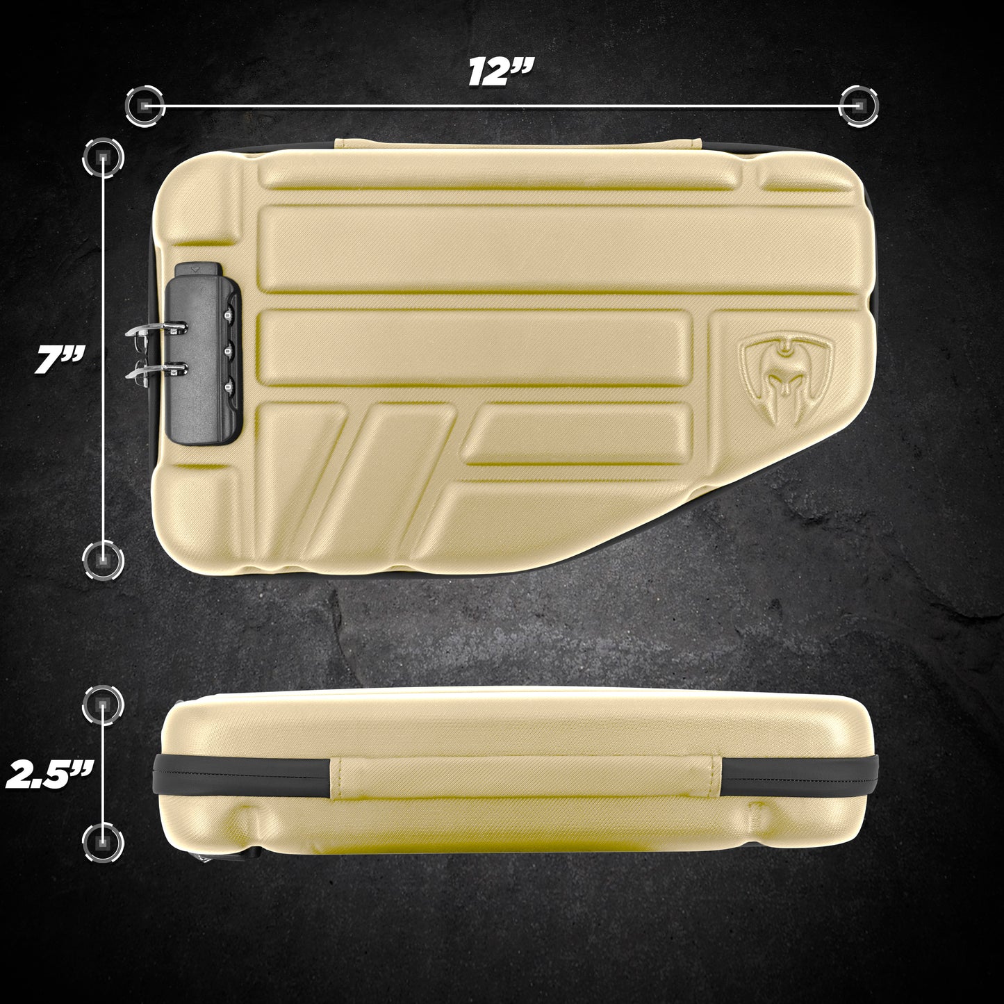 Locking Pistol Case Fits Small to Large 9mm Pistols with Room For Extra Clips and Attachments - Premium Handgun Case with Lock Zippers