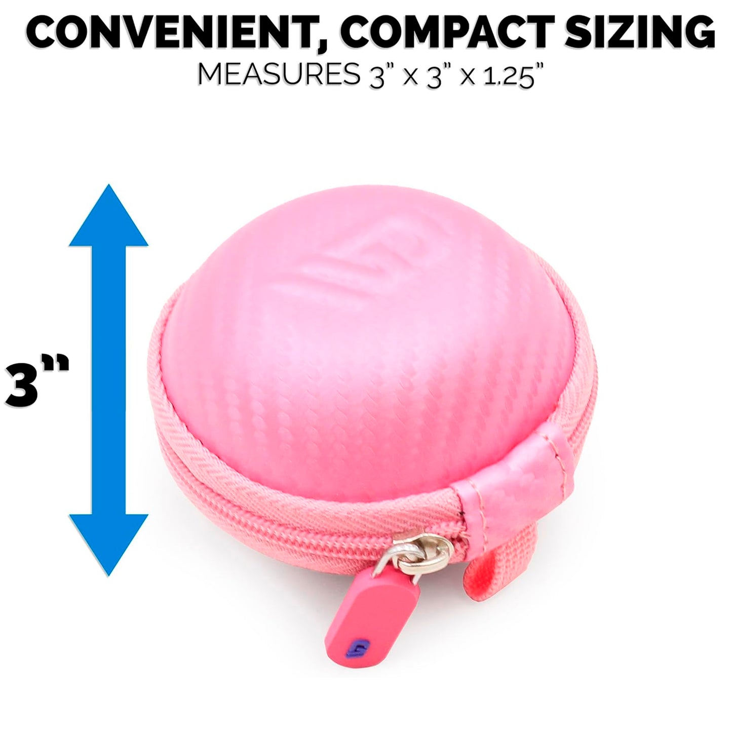 Compact Carry Case Compatible with Sphero Specdrum Music Rings and App Enabled Color Ring USB Charging Cable – Includes Case Only