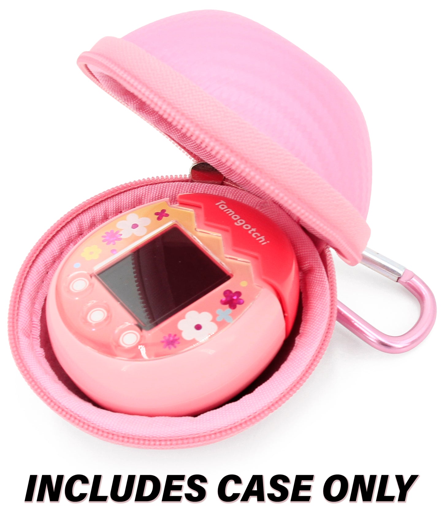 Carry Case Compatible with Tamagotchi Pix Camera Interactive Virtual Pet, Includes Case Only with Wrist Strap and Carabiner