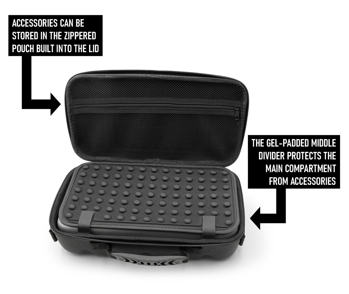 Audio Mixer Case Compatible With Behringer P16 Stage Mixer and P16-HQ Powerplay In Ear Accessories, Fits Mixers up to 12.0” x 6.0” x 2.5”