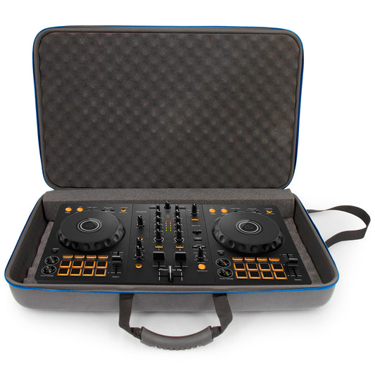 Carrying Case Compatible with Pioneer DJ DDJ-FLX4 Serato DJ Controller, DDJ-REV1 Rekordbox Mixers and Cables - Padded EVA Controller Case Only