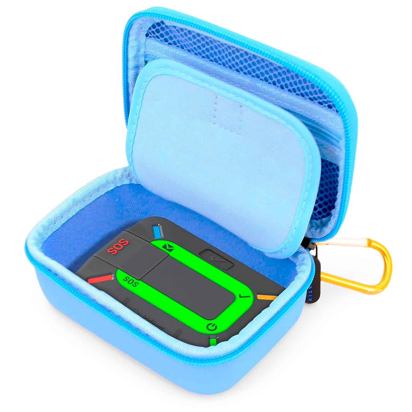 Travel Case Compatible with Zoleo Satellite Communicator - Includes Hard Shell Case with Wrist Strap for Satellite Messenger, Black
