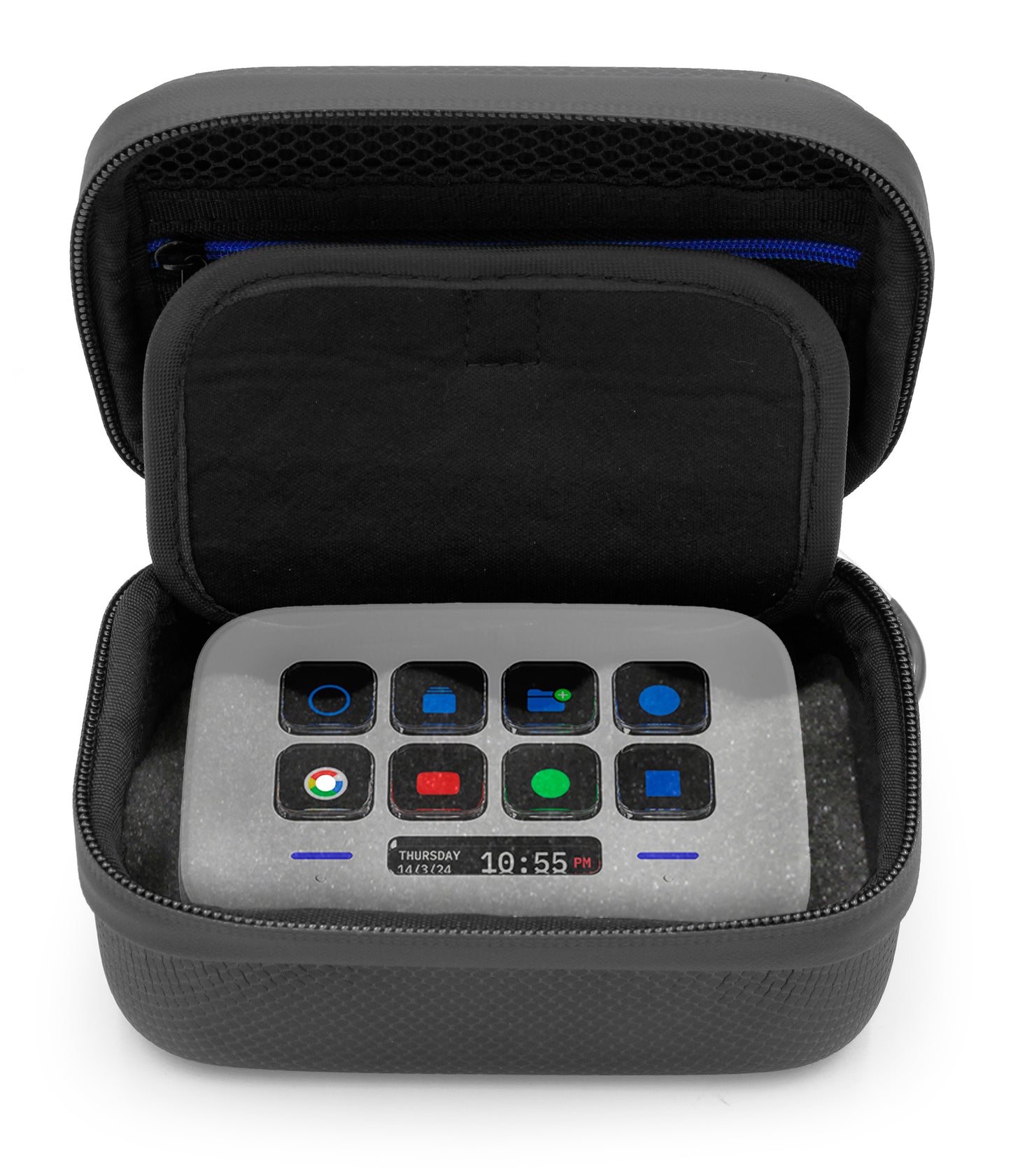 Travel Case Compatible with Elgato Stream Deck Neo Game Capture and Task Manager Device for Streamers and Creators - Includes Case Only