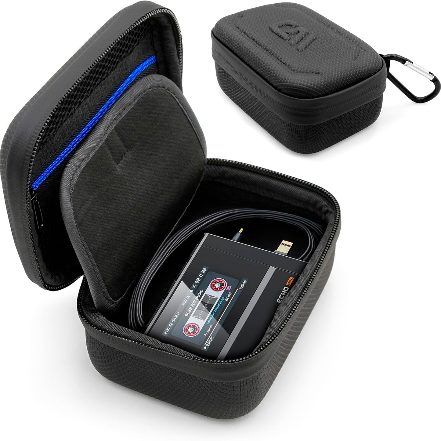 Travel Case Compatible with SnowSky Echo Mini Digital Audio Player and FiiO DAP Music Player, Cable & Earbuds - Case for DAP Player Only
