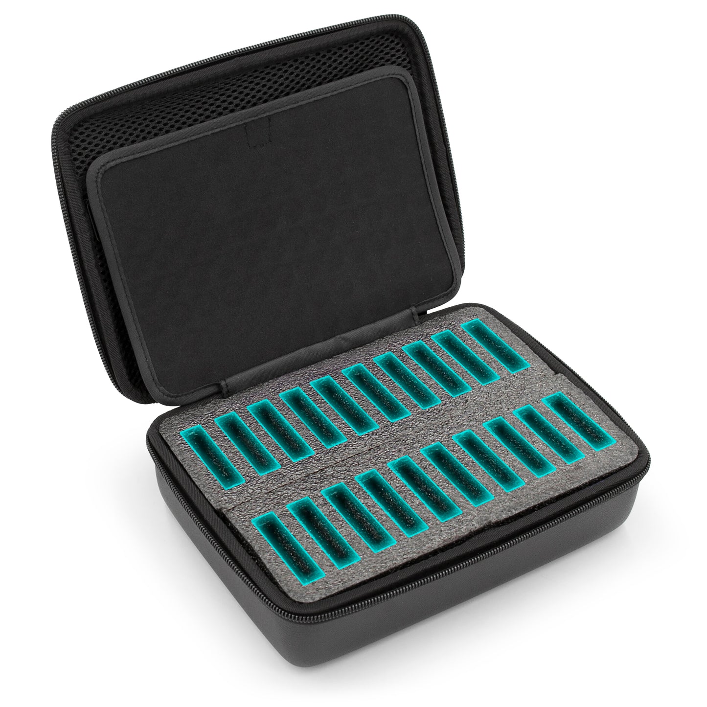 Clipper Blade Holder For 20 Blades, Hair Clipper Guard Case For Barbers or Stylist Compatible with Andis, Oster, Wahl, Babyliss Metal Guards