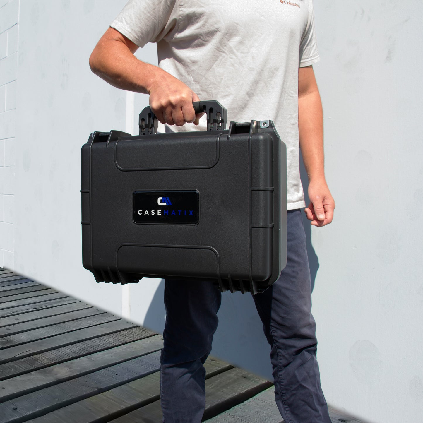 Portable Drill Battery Case Compatible with 12 Milwaukee M18 Battery Packs For Drills and M18 Tools, IPX7 Waterproof and Crushproof Hard Tool Case