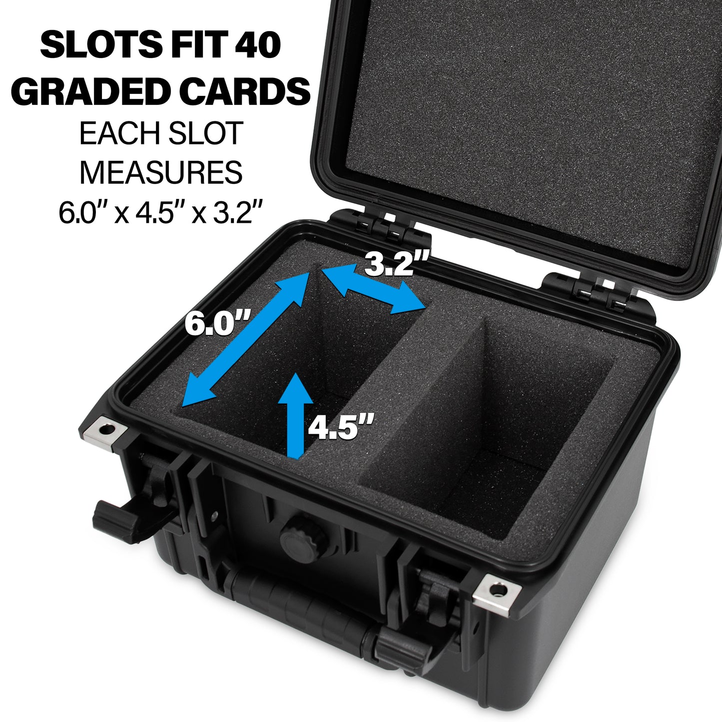 Graded Card Case Compatible with 30+ BGS PSA FGS Graded Sports Trading Cards, Custom Waterproof Graded Slab Card Storage