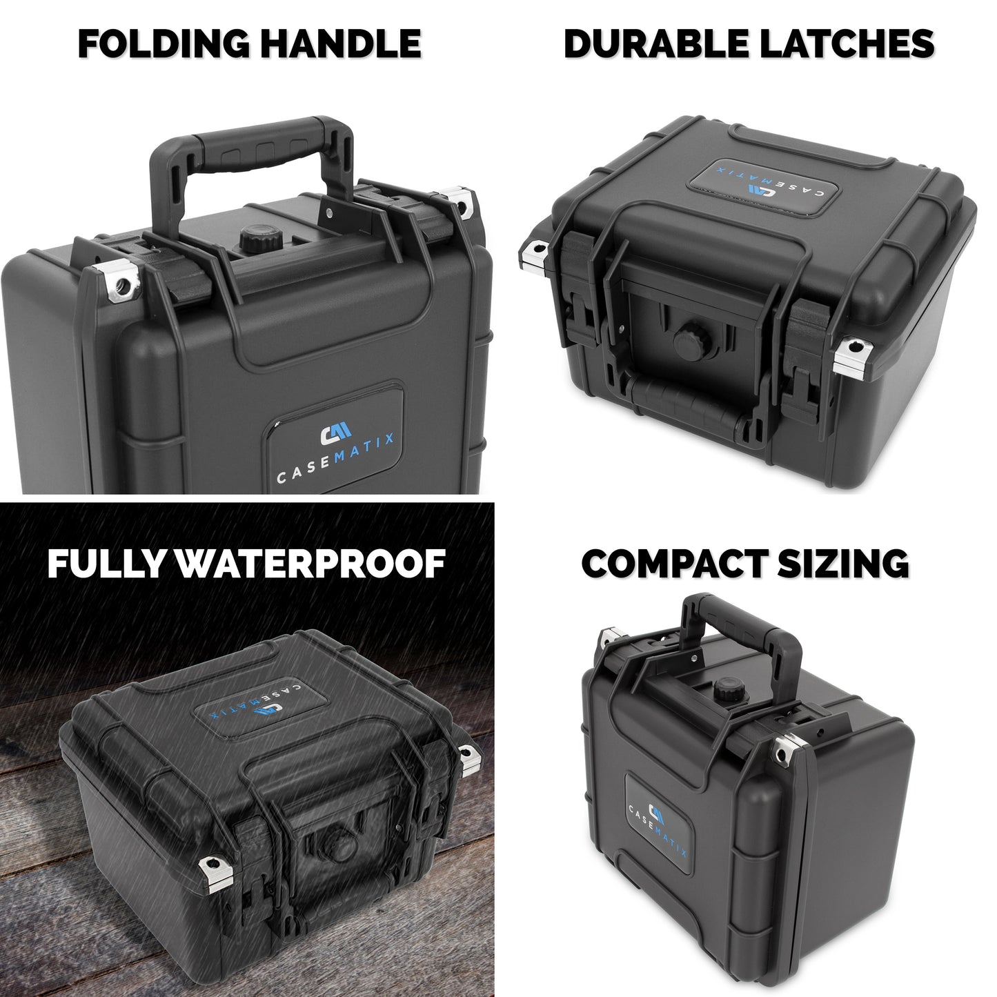25 Harmonica Case - Waterproof Instrument Holder for Hohner, Fender and Other Harmonicas Up to 5.5" - Includes Weatherproof Carrying Case Only