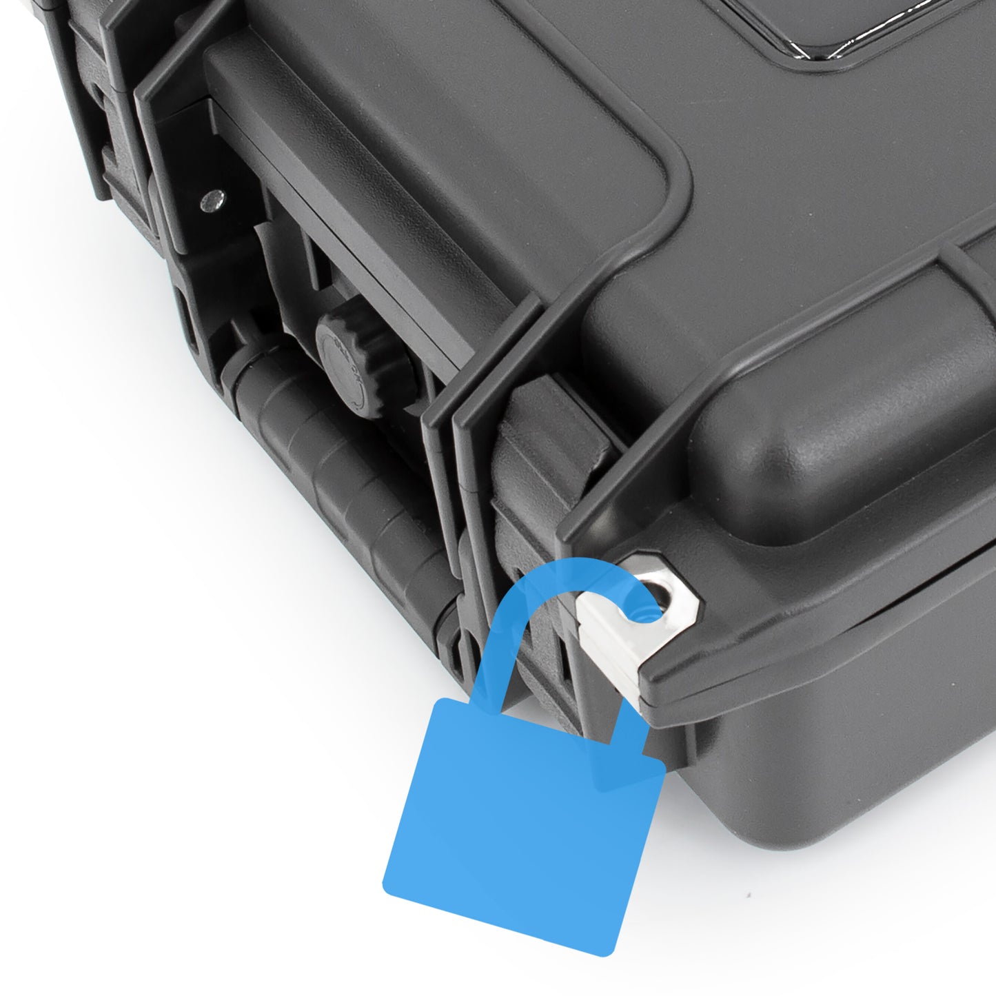 Mini Desktop Computer Case Compatible with Apple Mac Mini M4 2024 - Waterproof Airtight Protection with Customizable Diced Foam & Padlock Rings