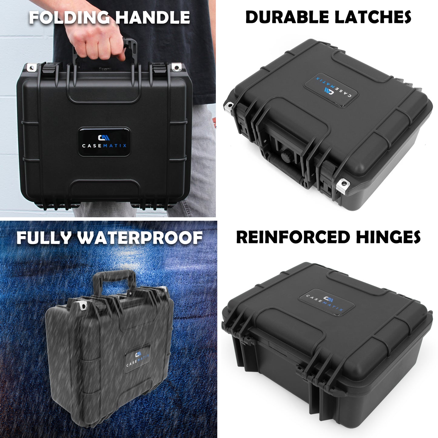 Waterproof Boating GPS Fish Finder Case Compatible with Garmin Striker 4, Humminbird Helix 7, Magellan TR7 Trail, Lowrance HOOK2 4X and More