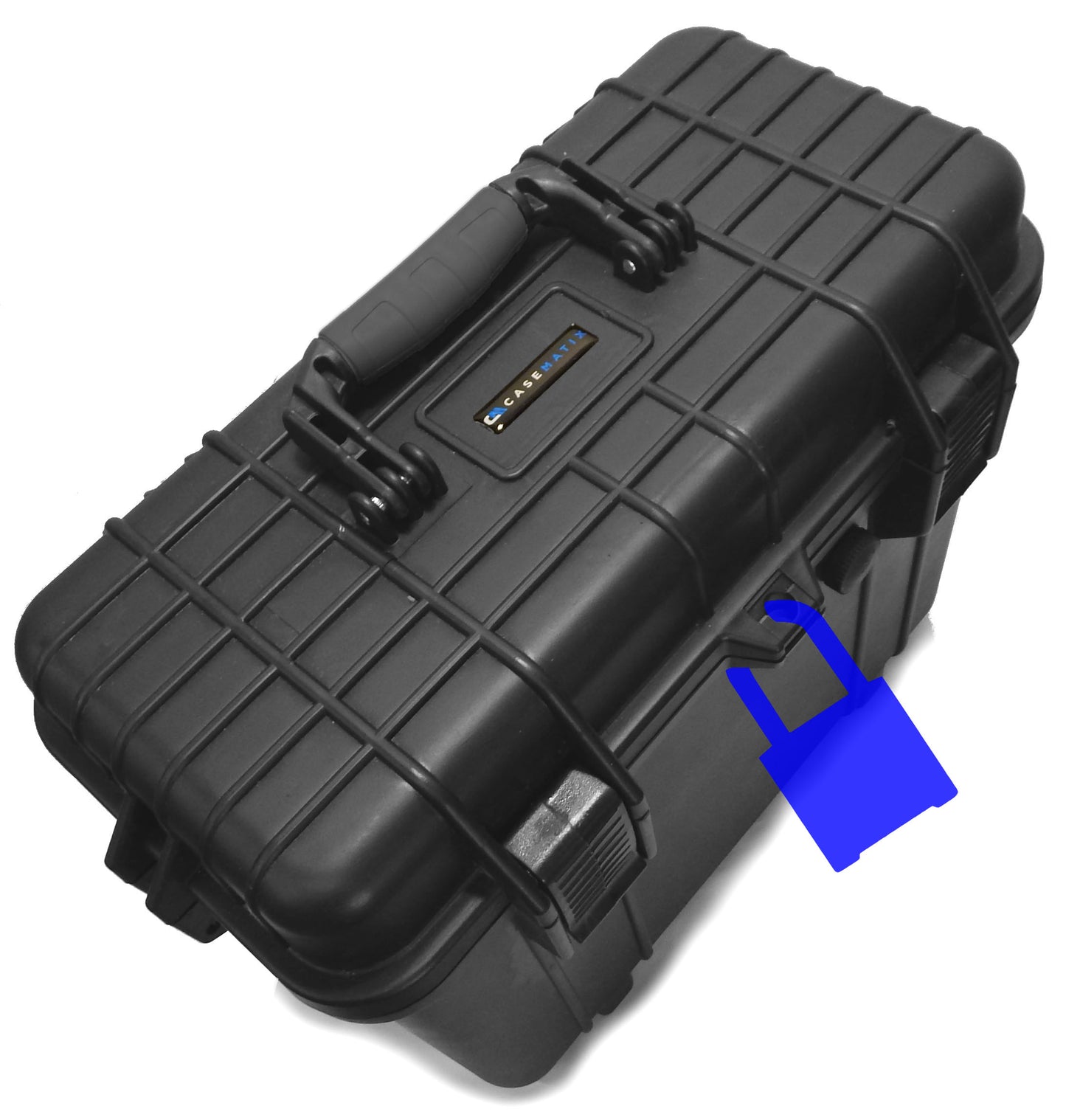 15" Waterproof Hard Travel Case with Padlock Rings and Customizable Foam - Fits Accessories up to 14” x 6” x 11.25”
