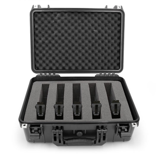 18" 6 Pistol Multiple Pistol Case - Waterproof & Shockproof Hard Gun Cases for Pistols, Magazines and Accessories with Customizable Foam