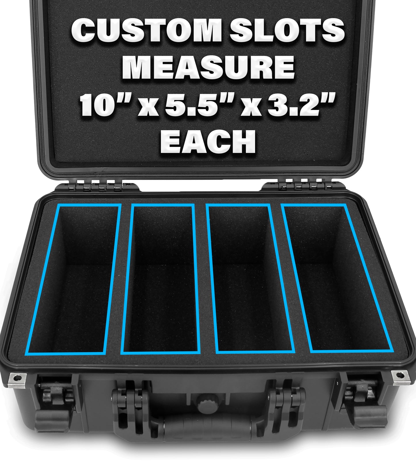 CASEMATIX Graded Card Case Compatible with 120+ BGS PSA FGS Graded Sports Trading Cards, Waterproof Graded Slab Card Storage Box