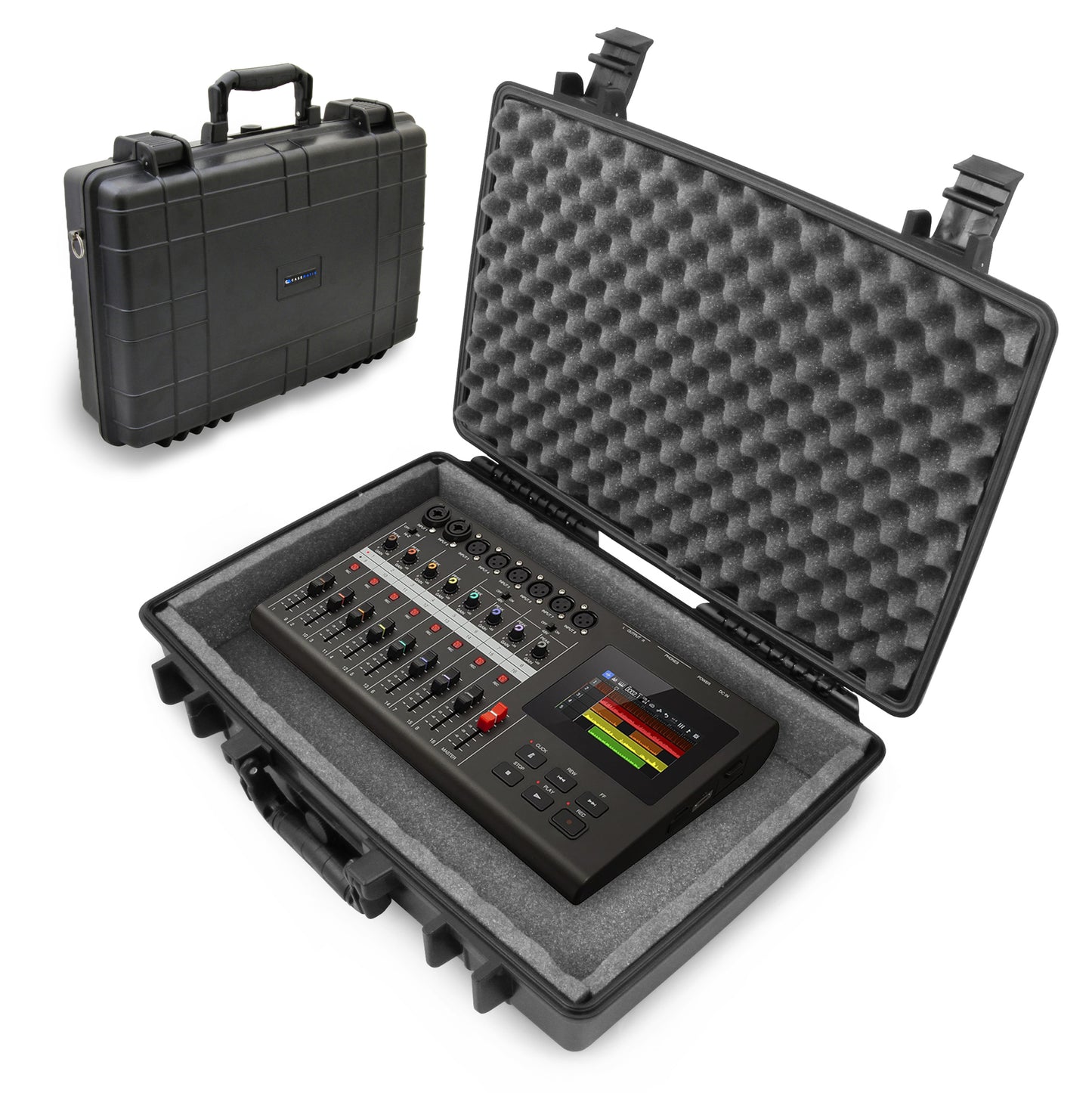 Travel Case Compatible with Zoom R20 Multi Track Tabletop Recorder with Cables, Mic and More - Waterproof Carry Case for Digital Mixer Only