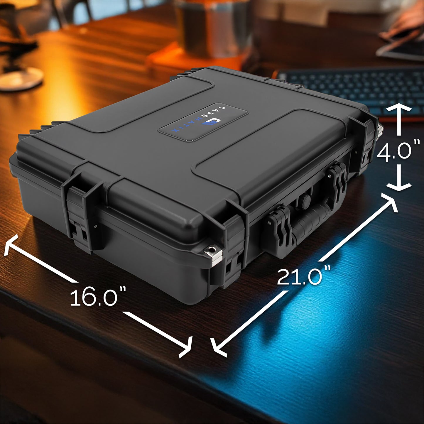 Waterproof Laptop Hard Case for 15-17 inch Gaming Laptops and Accessories - Crushproof Heavy Duty Laptop Case for 15.6 and 17.3 inch Laptops