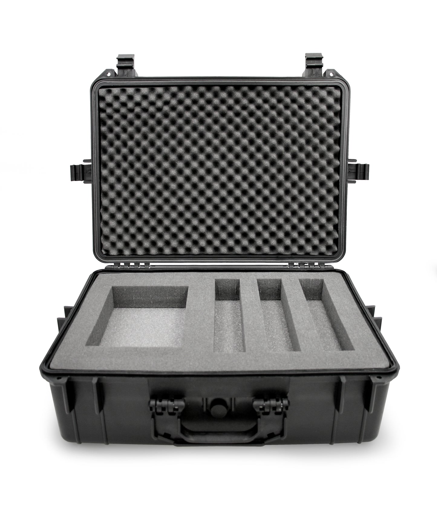 23" Customizable Wireless Microphone System Hard Case fits Sennheiser, Shure, Audio-Technica, AKG Receiver, Transmitter and Other Microphone Systems