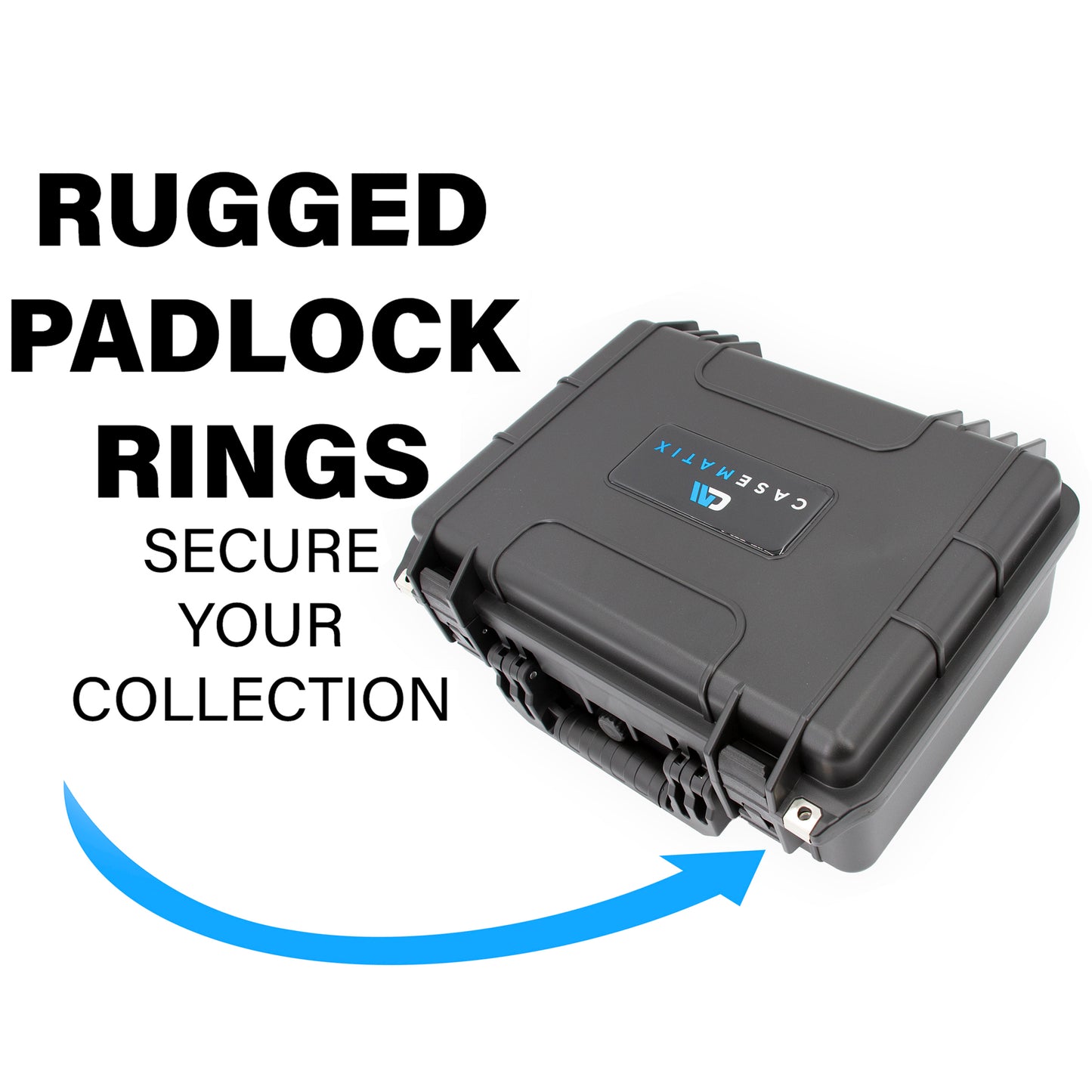 56 Pistol Magazine Storage Case - TSA Approved Waterproof Gun Magazine Storage for 9mm Magazines up to 5.5" with Lockable Design