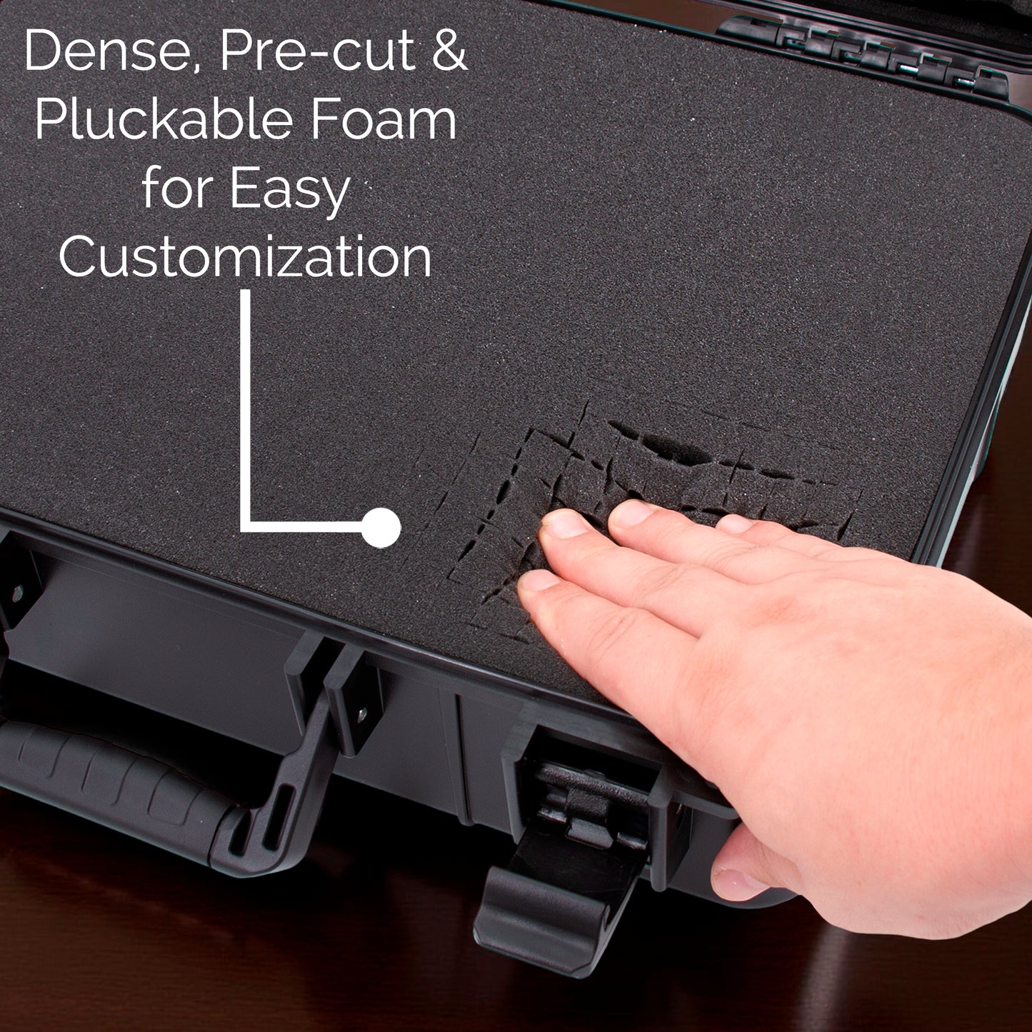 16" Hard Shell Audio Mixer Travel Case – Protective Carrying Case Compatible with Behringer Xenyx X1204USB, 1204USB, 1202FX, 802, QX1202USB, 1002