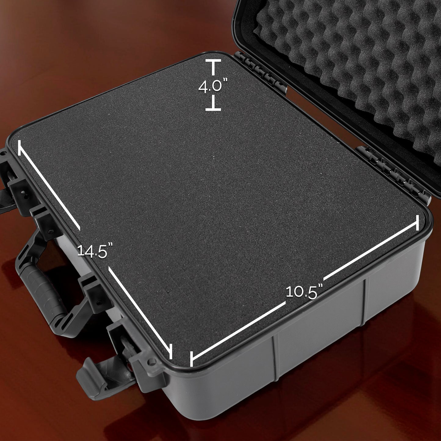16" Hard Shell Audio Mixer Travel Case – Protective Carrying Case Compatible with Behringer Xenyx X1204USB, 1204USB, 1202FX, 802, QX1202USB, 1002