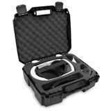CASEMATIX Carry Case Compatible with Meta Quest 3 Elite Strap Bundle and Meta Quest VR Gaming Headset & Accessories in Precision Cut Foam