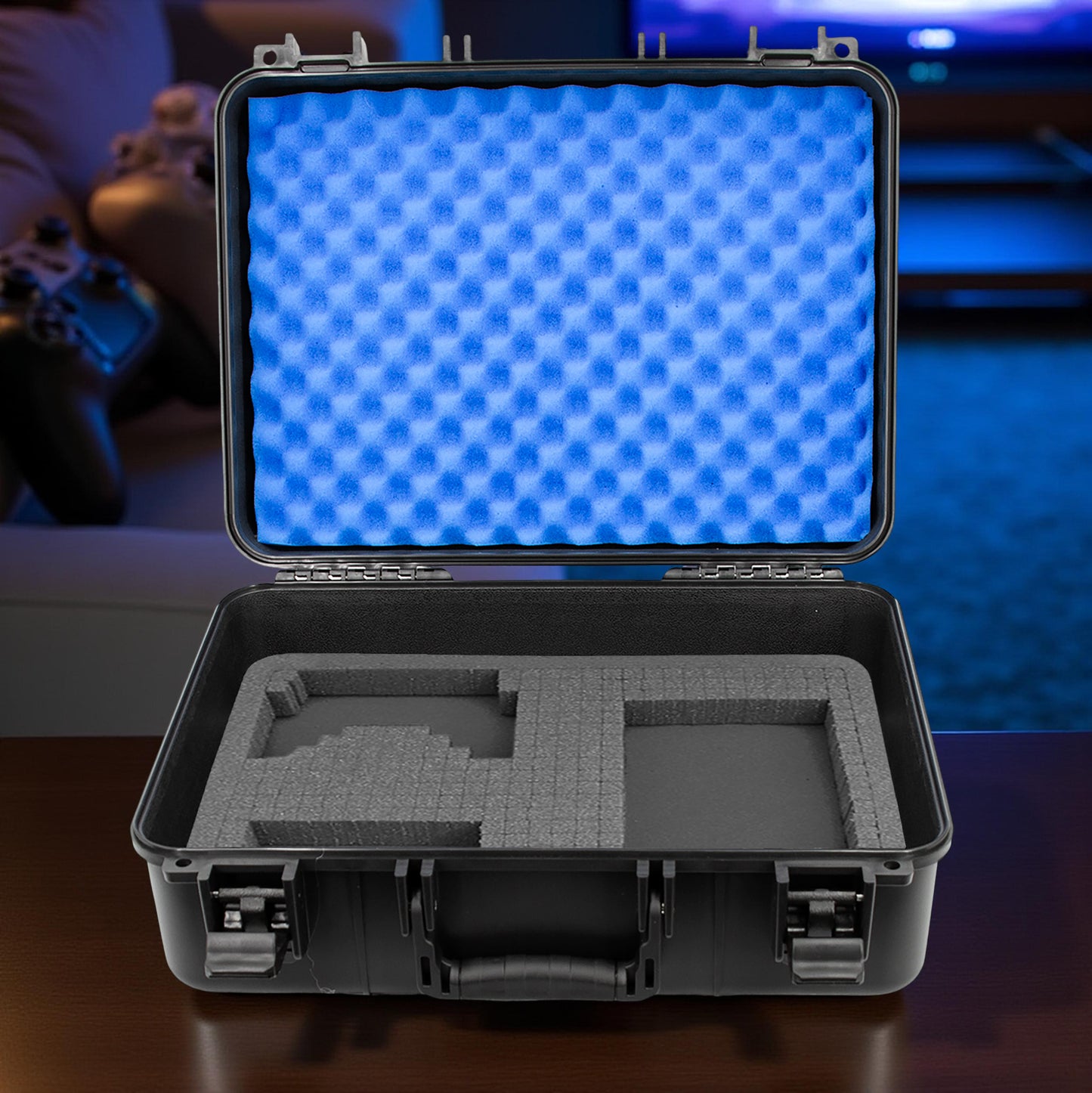 Travel Case Compatible with PlayStation 4 Slim 1TB Console and Accessories such as Controllers, Games and Cables