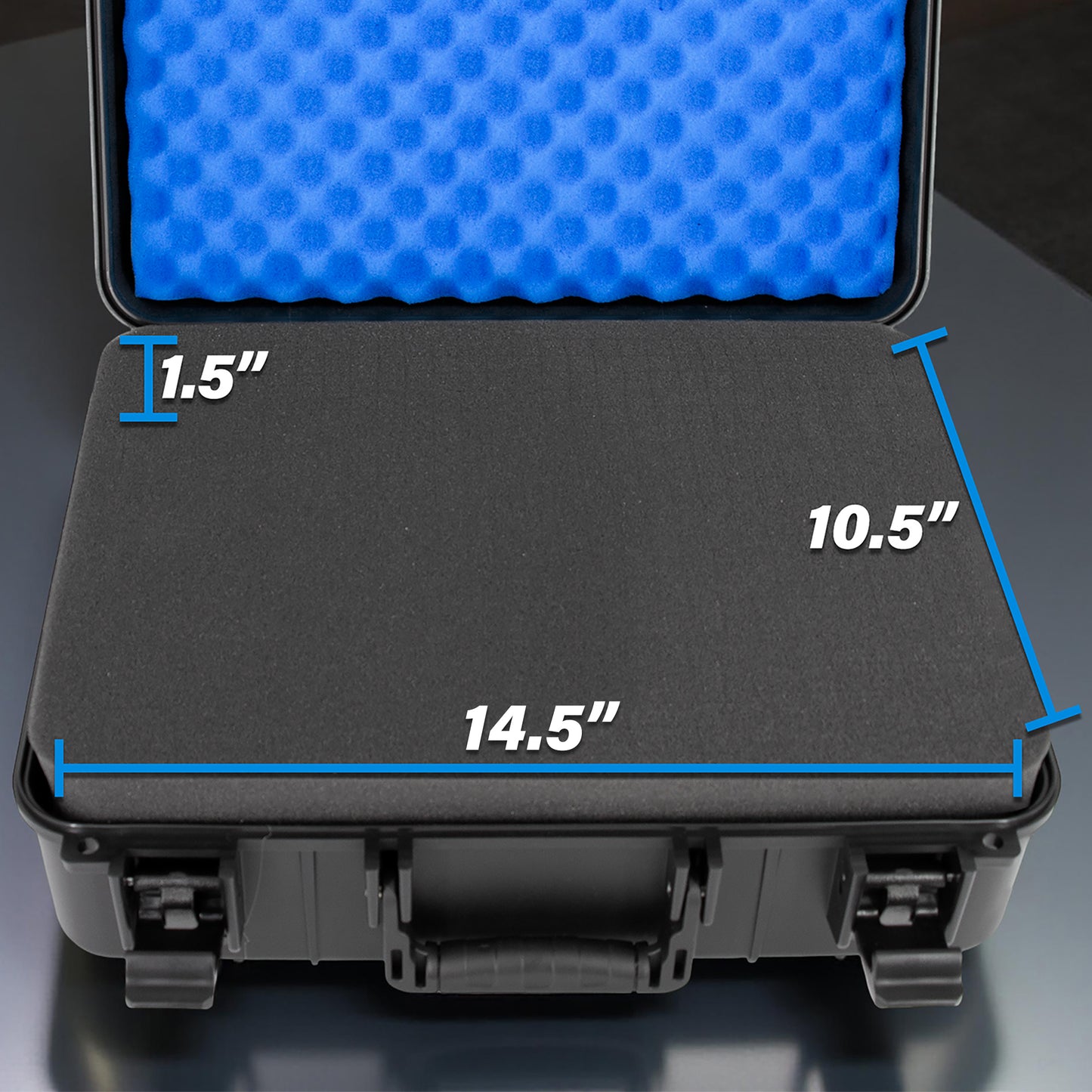 Customizable 2-Way Radio Hard Shell Case Fits Walkie Talkies & CB Radios Compatible with Baofeng, Midland, Motorola Talkabout, Retevis, Uniden & More