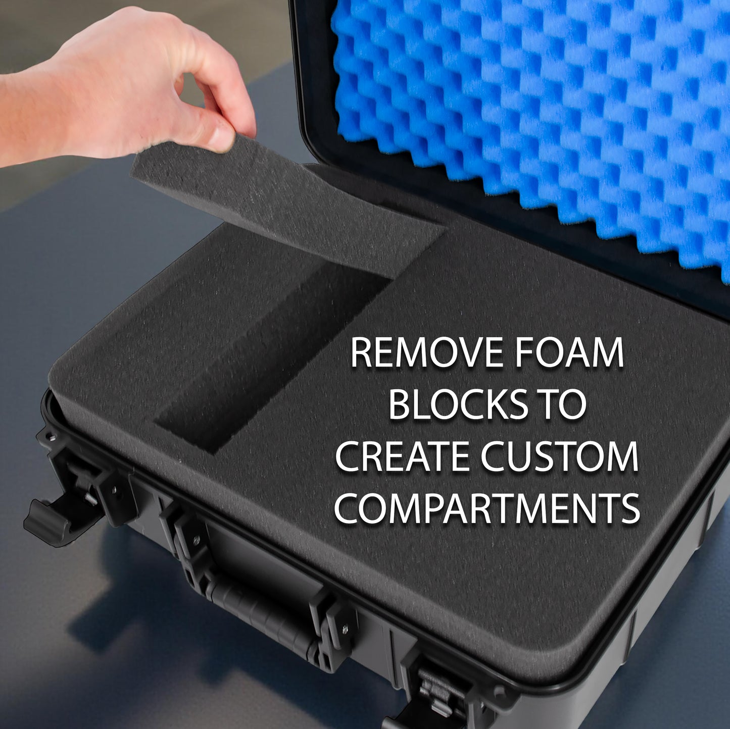 Customizable 2-Way Radio Hard Shell Case Fits Walkie Talkies & CB Radios Compatible with Baofeng, Midland, Motorola Talkabout, Retevis, Uniden & More