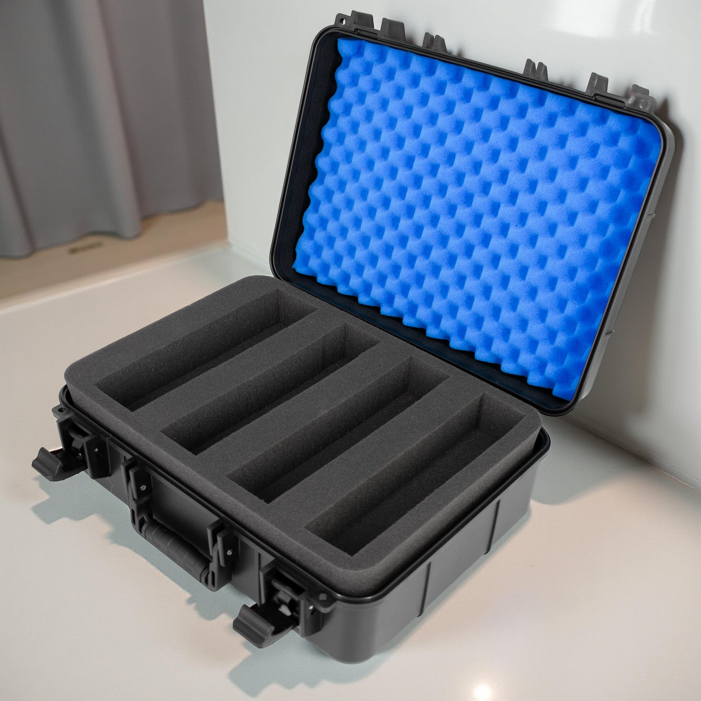 Customizable 2-Way Radio Hard Shell Case Fits Walkie Talkies & CB Radios Compatible with Baofeng, Midland, Motorola Talkabout, Retevis, Uniden & More