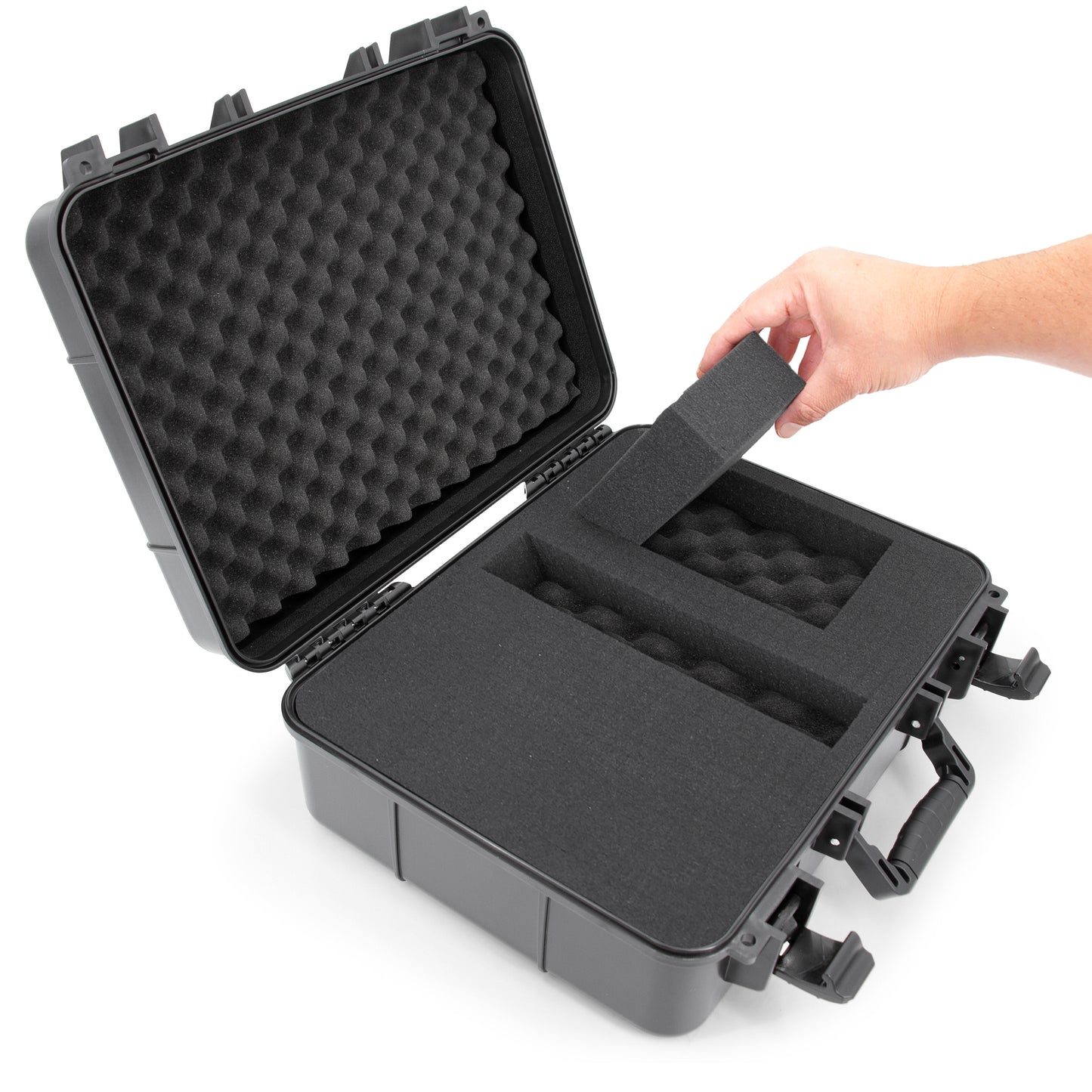 Wireless Microphone Case – Hard Shell Mic Carrying Case Compatible with Sennheiser, Shure, Audio-Technica, Nady, VocoPro Receivers and Transmitters