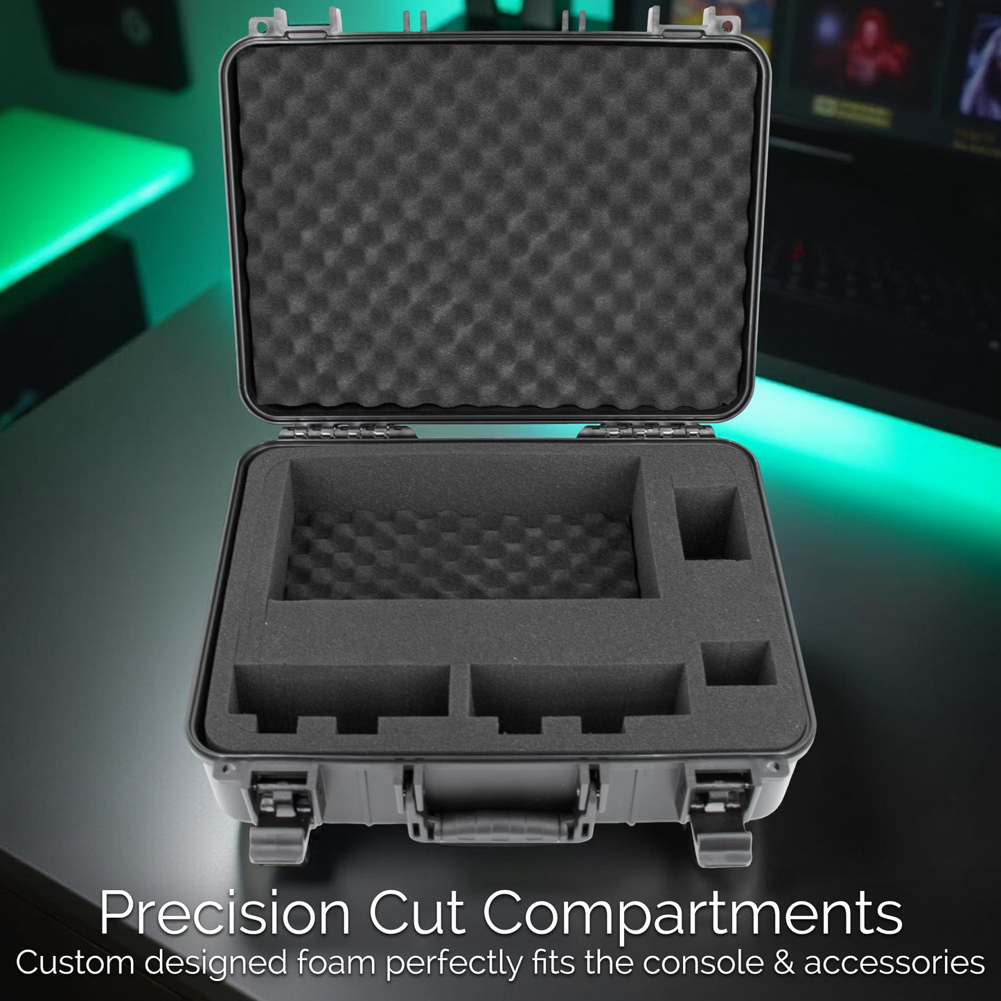 Hard Shell Travel Case Compatible with Xbox Series S Console, Controllers, Games and Other Xbox Series S Accessories - Custom Foam Interior