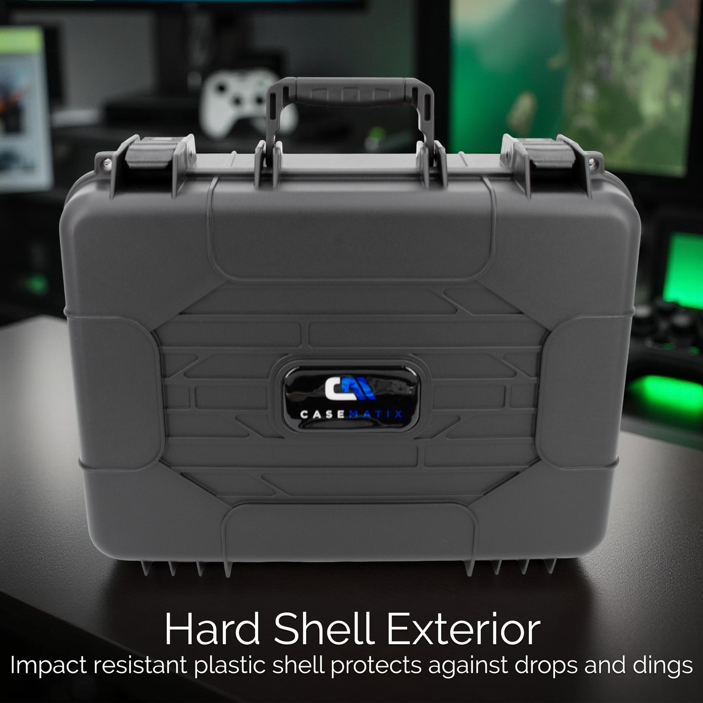 Hard Shell Travel Case Compatible with Xbox Series S Console, Controllers, Games and Other Xbox Series S Accessories - Custom Foam Interior