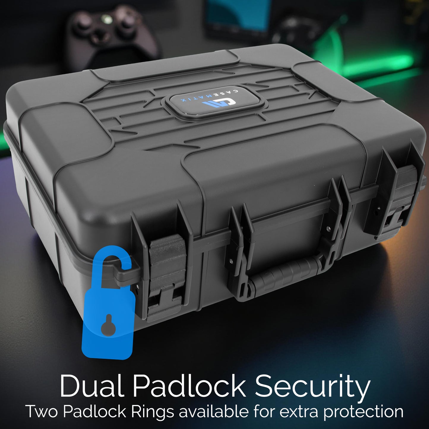 Hard Shell Travel Case Compatible with Xbox Series S Console, Controllers, Games and Other Xbox Series S Accessories - Custom Foam Interior