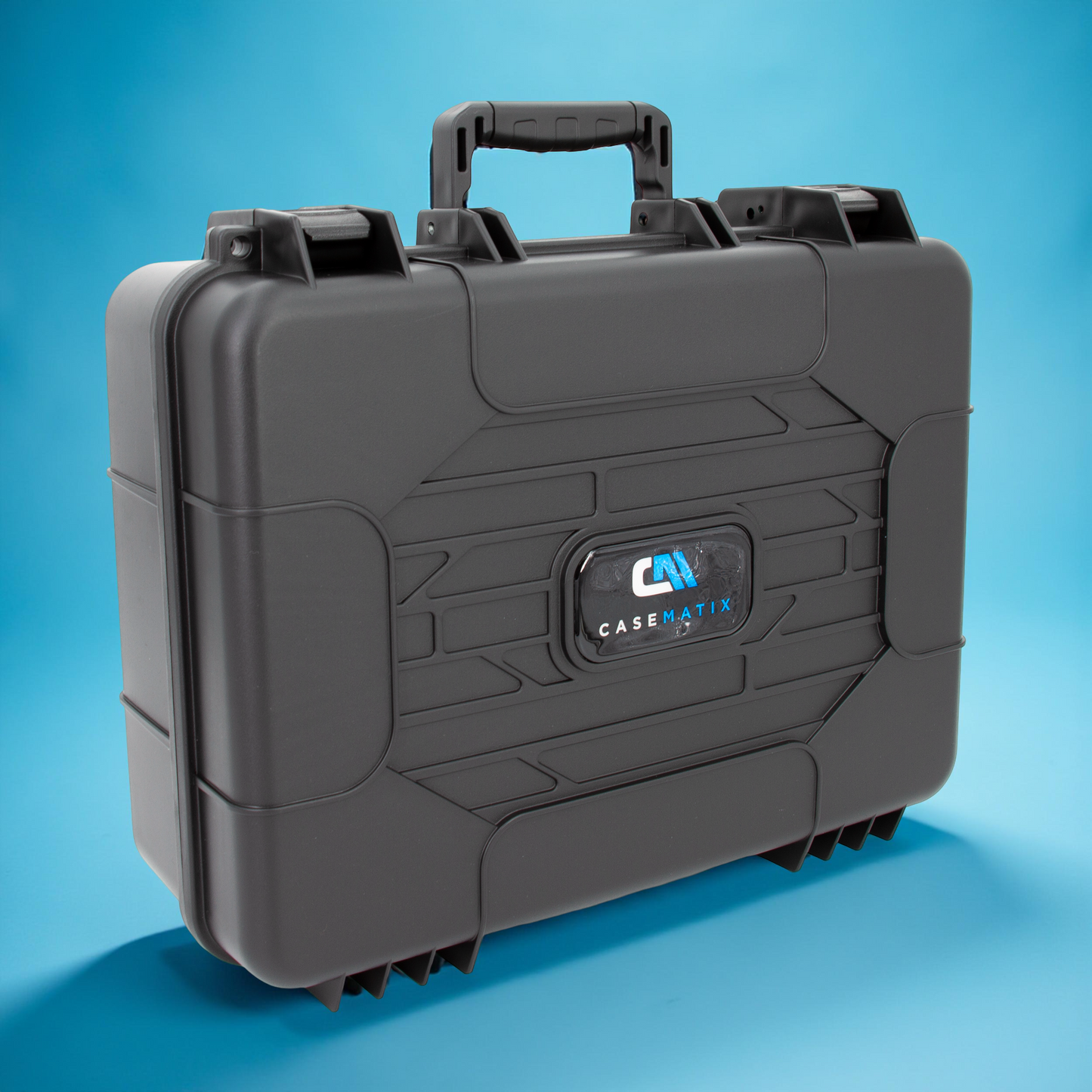 Portable Printer Case for HP OfficeJet 250 – Hard Shell with Custom Foam, Ink & Cable Storage, Carry Handle, Padlock Rings – Case Only