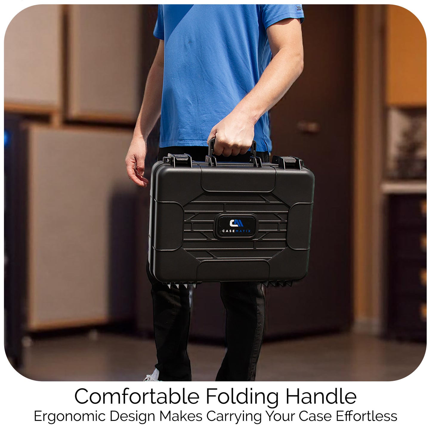 Wireless Microphone Case – Holds 12 Mics, Customizable Diced Foam, Hard Shell, Fits Shure, Sennheiser, AKG, Audio Technica Systems