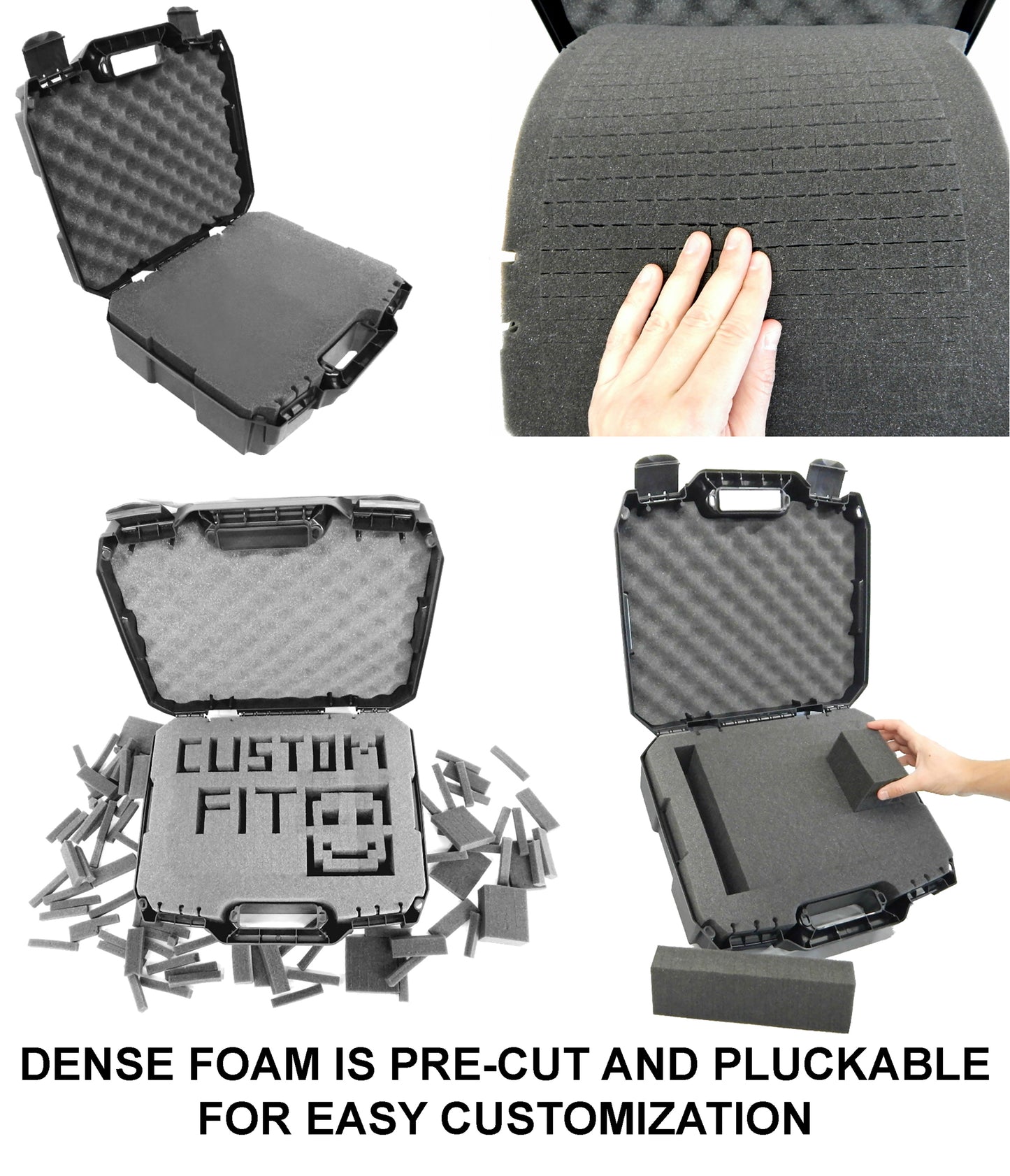 Hard Shell Travel Case Compatible with Hercules DJControl Inpulse 200 MK2 DJ Controller in Dual Layer Customizable Foam - Customizable Case Only