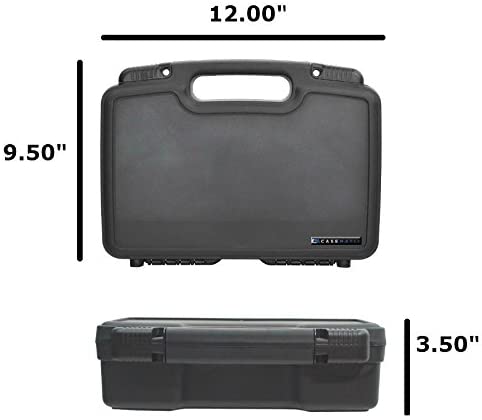 Hard Shell Carrying Case Compatible with Mevo Start Live Streaming Camera - 5-Compartment Custom Foam Protection with Padlock Security - Made in USA