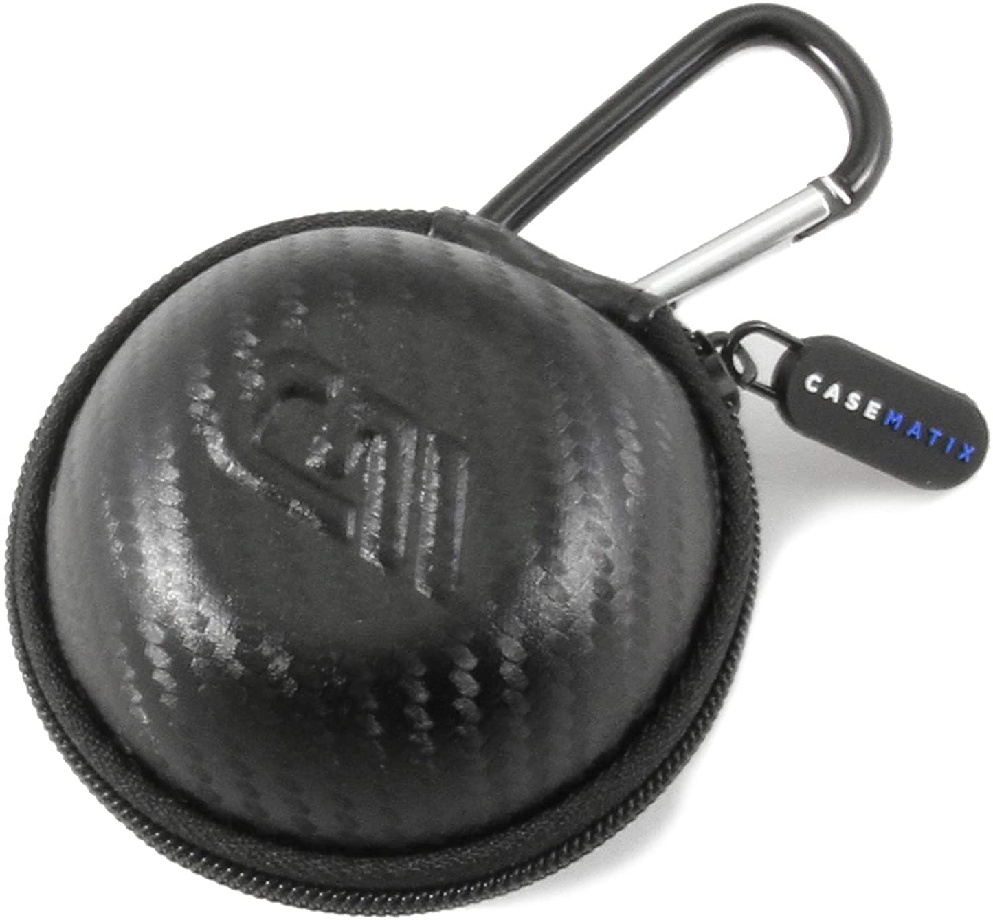 Hard Shell Travel Case Compatible with 100 Sided Dice D100 Dice with Non-Scratch Interior, Foam Pad and Metal Carabiner - Dice Not Included