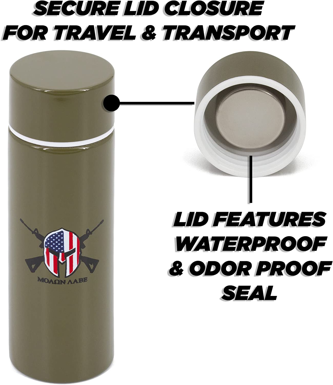 Stainless Steel Pocket Spittoon 5-Ounce Travel Spit Cup with Cleaning Brush Included - Portable Dip Spit Bottle with Camo Design
