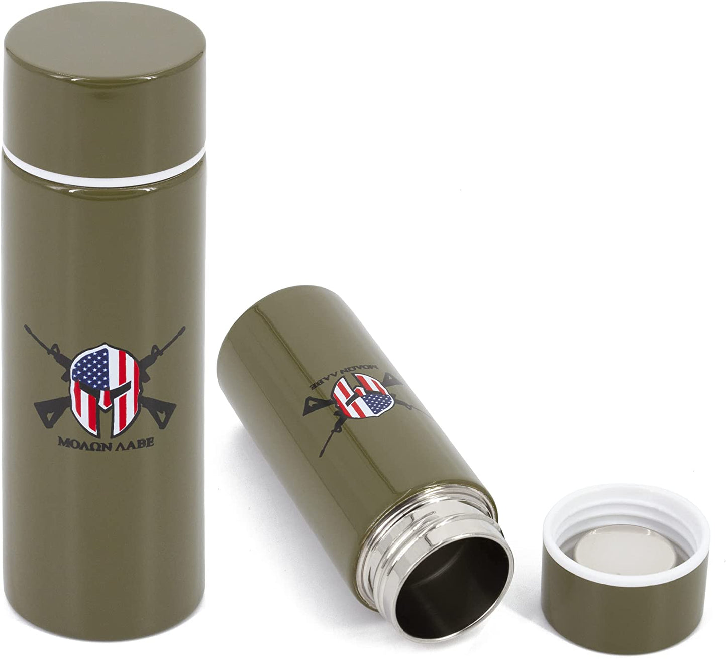 Stainless Steel Pocket Spittoon 5-Ounce Travel Spit Cup with Cleaning Brush Included - Portable Dip Spit Bottle with Camo Design