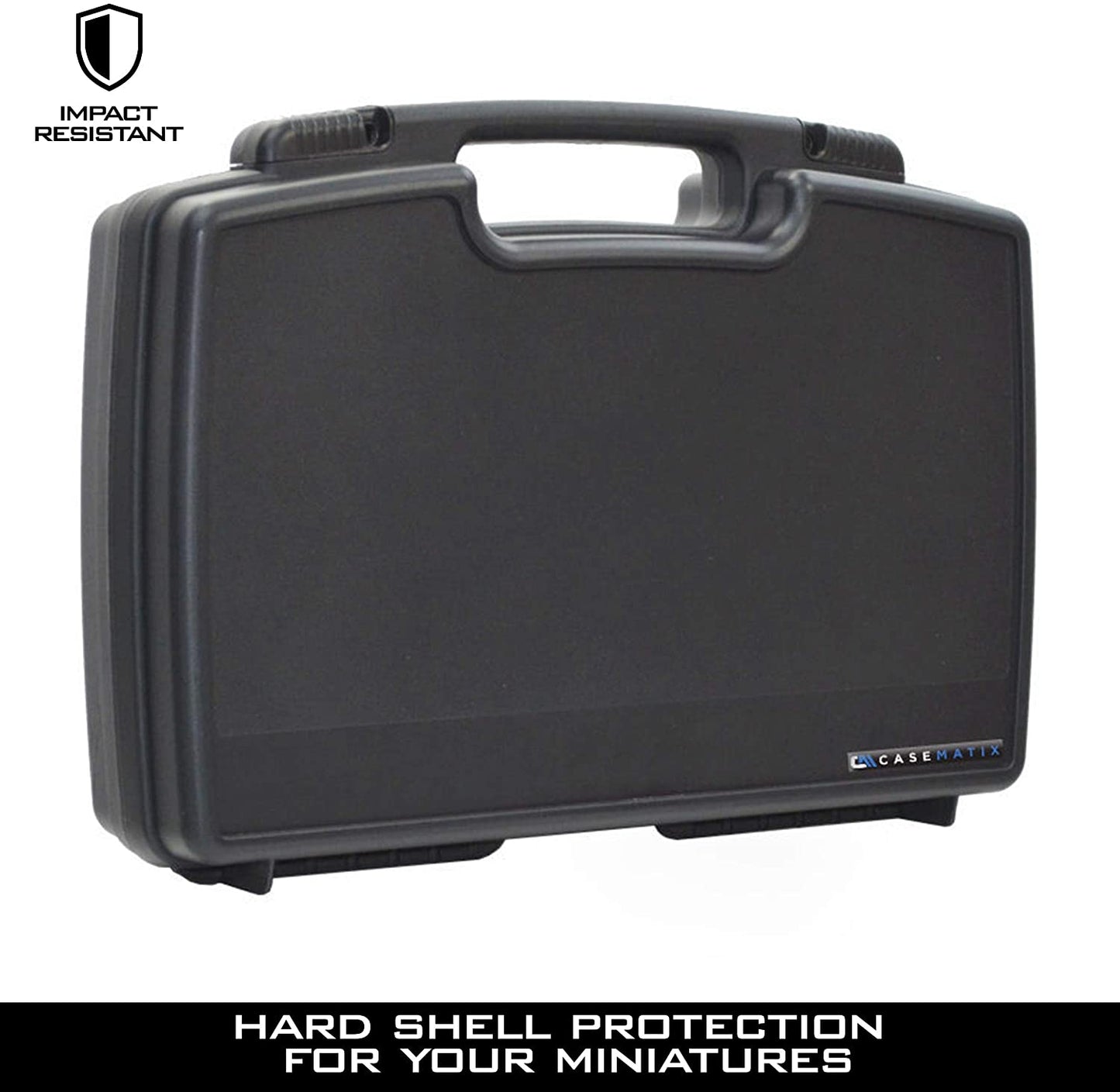 Hard Shell Miniature Storage Travel Case - 30 Figurine Miniature Organizer with Foam for Dungeons & Dragons, Warhammer 40K Minis and More!