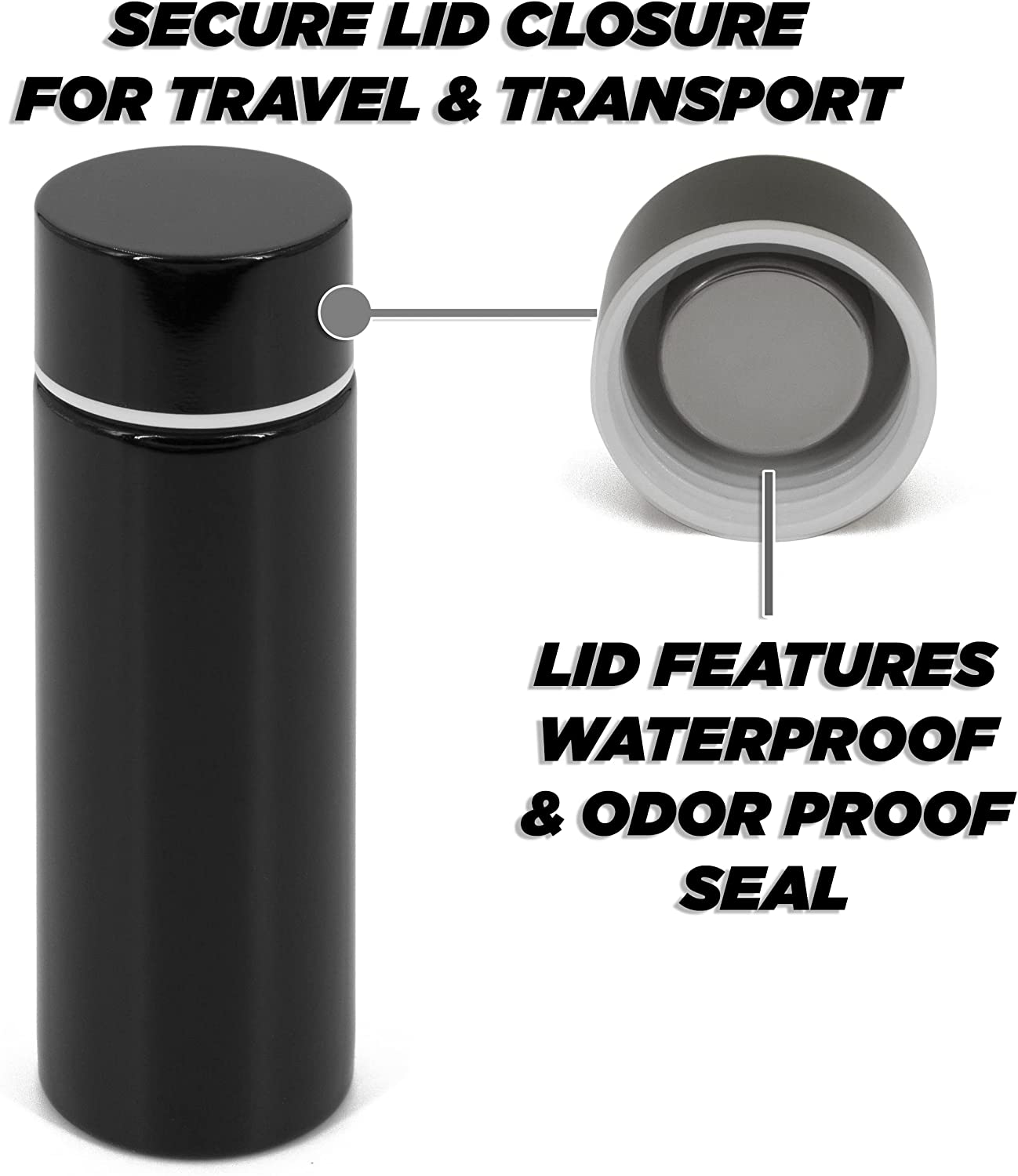 Stainless Steel Pocket Spittoon 5-Ounce Travel Spit Cup - Portable Dip Spit Bottle with Black Design, Spitoon for Car Wide Mouth Reusable