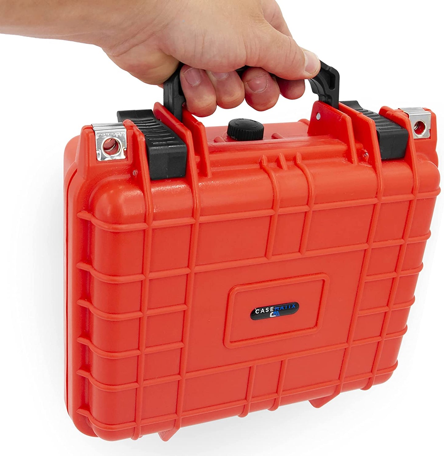 Medicine Lock Box Case with Customizable Foam - Lockable Medicine Box and Airtight Medicine Storage with Crushproof Hard Shell