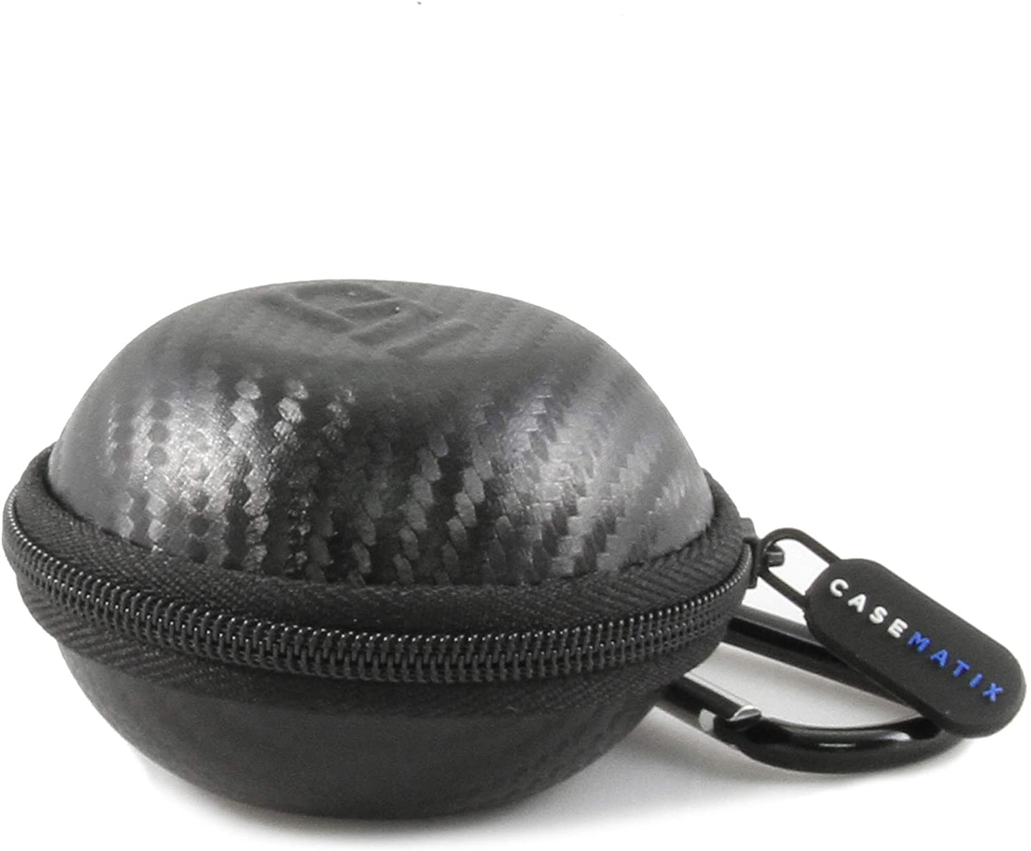 Hard Shell Travel Case Compatible with 100 Sided Dice D100 Dice with Non-Scratch Interior, Foam Pad and Metal Carabiner - Dice Not Included