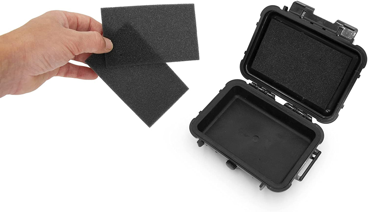 Trading Card Holder Case Compatible with 4 One Touch Magnetic Card Holder Sleeves, Sport Card Case, Loose Cards - Fits 5.0" x 3.25" Max