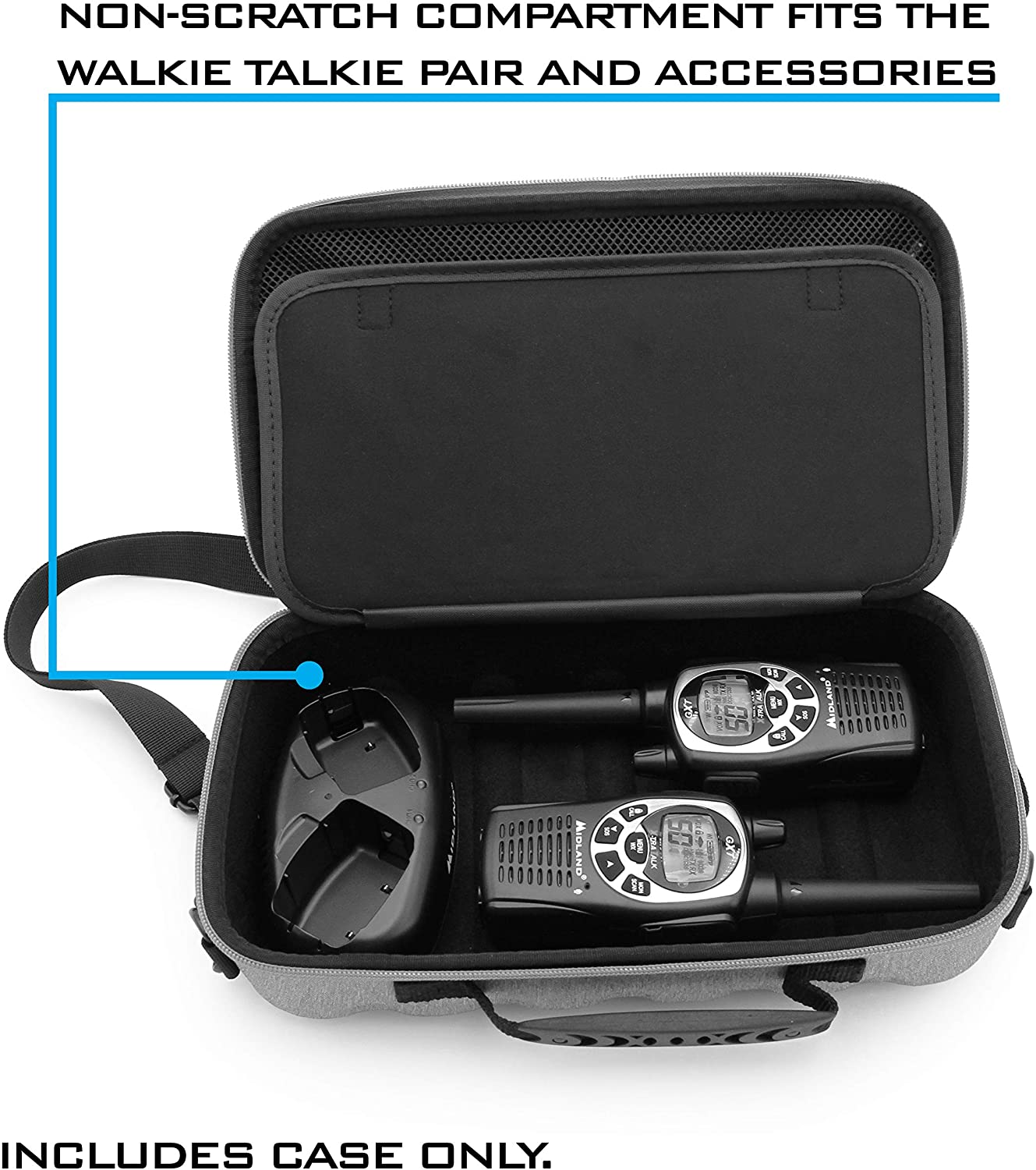 CB Radio Case Compatible with Midland 2 Way Radio, Cobra Handheld CB Radios, Uniden Handheld CB Radio and More Portable Radios