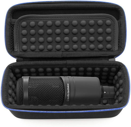 Hard Shell EVA Case Compatible with AT2020 USB Microphone -  for Audio-Technica AT2035 AT2050 AT4040 Condenser Mics and Accessories