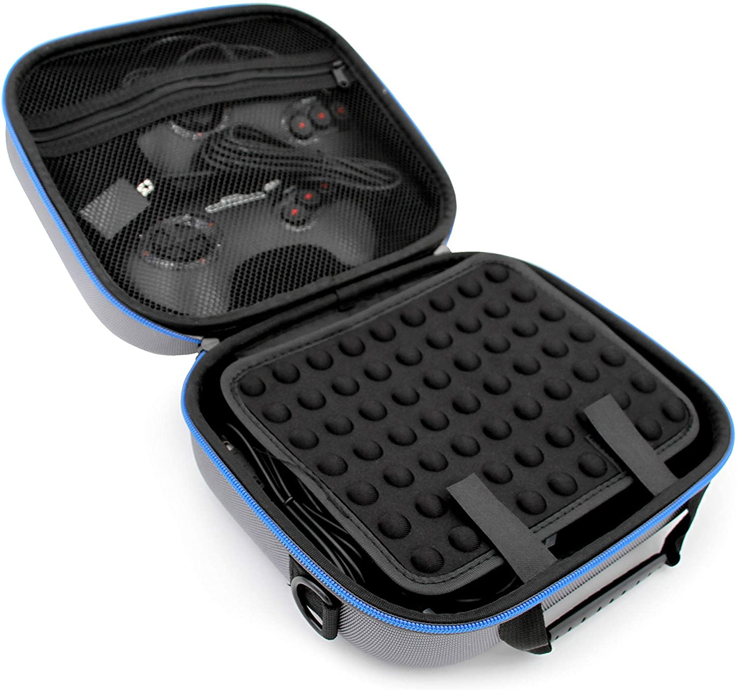 Video Game Case Compatible with Sega Genesis Mini Gaming Console - Hard Shell EVA Protection with Controller Compartment & Adjustable Shoulder Strap